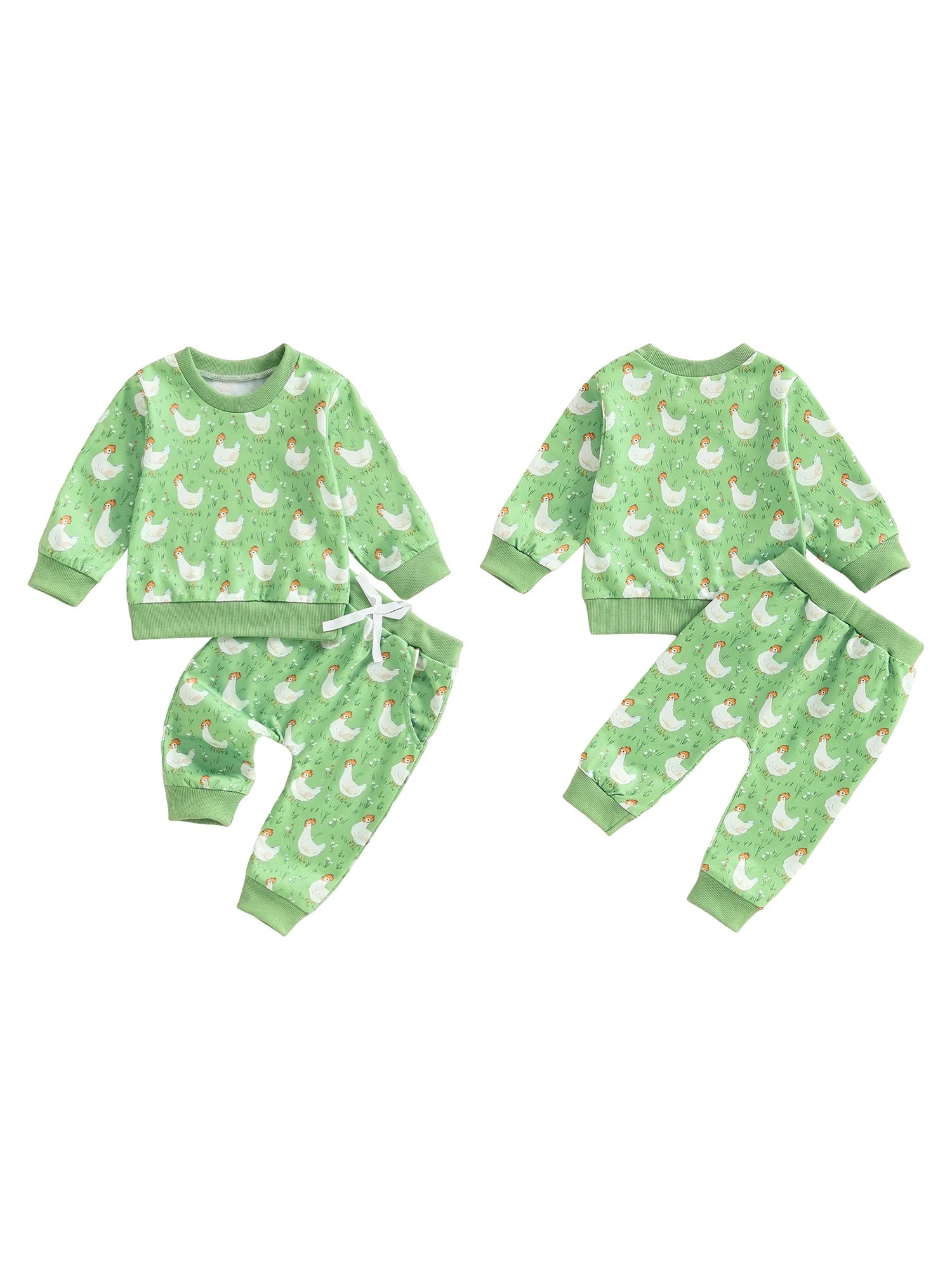 Toddler 2Pcs Autumn Outfits Long Sleeve Forest Fox Print Hoodie Joggers Set Baby Clothing for Boys and Girls