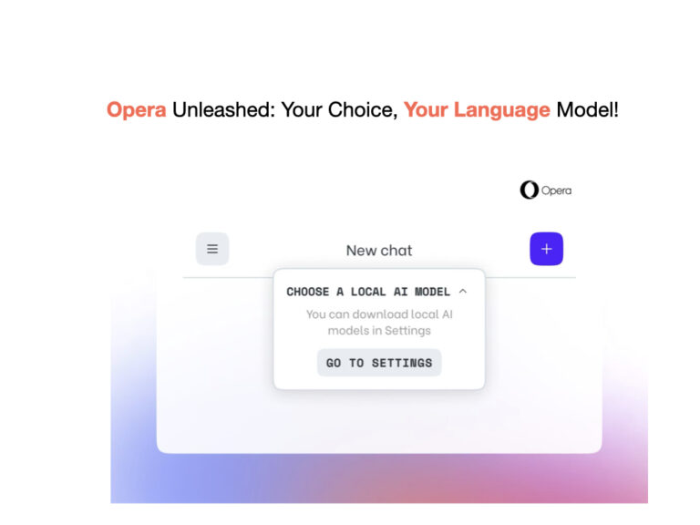 Opera One Browser Revolutionizes AI Experience with Local LLM Support